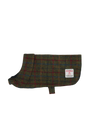 Harris Tweed Cosy Dog Coat - Green/Burgundy Multi