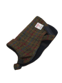 Harris Tweed Cosy Dog Coat - Green/Burgundy Multi