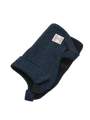 Harris Tweed Cosy Dog Coat - Navy Herringbone