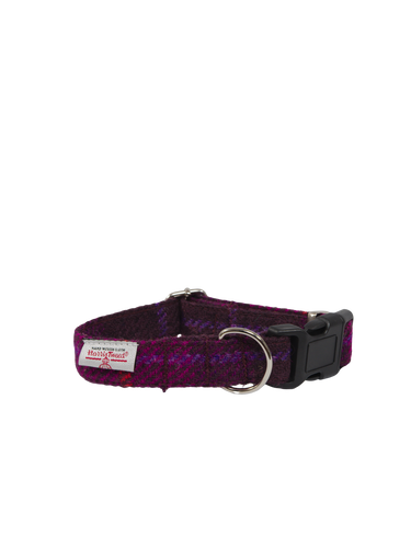 Harris Tweed Dog Collar - A032 (Clip)