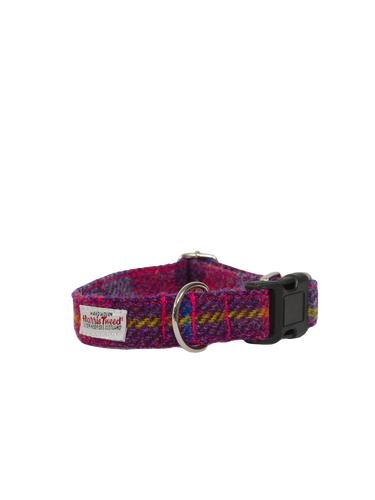 Harris Tweed Dog Collar - A088 (Clip)