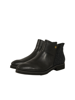 Harris Tweed Eilidh Boots Dark Charcoal Herringbone