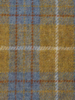 Harris Tweed Mustard/Blue A0102