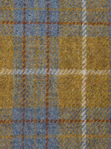 Harris Tweed Mustard/Blue A0102