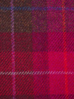 Harris Tweed Cerise Check A031