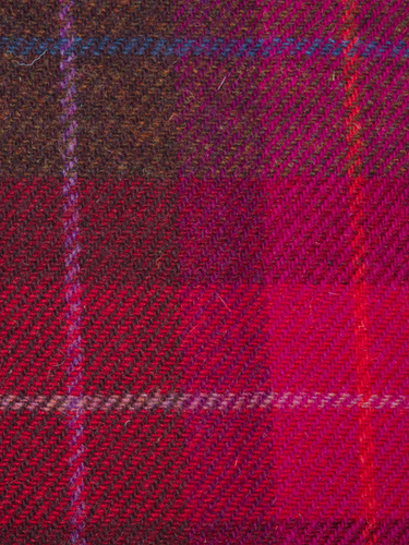 Harris Tweed Cerise Check A031