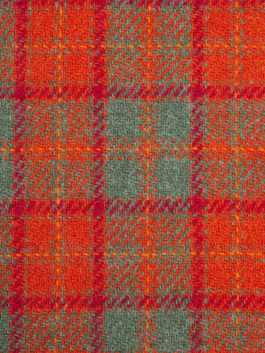 Harris Tweed Orange/Green A083