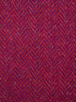 Harris Tweed Raspberry Coral Herringbone HB120