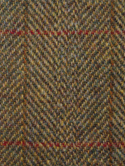 Harris Tweed Olive Green Herringbone HB67 |