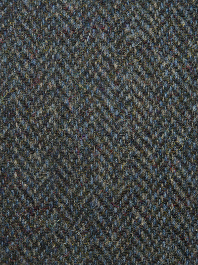 Harris Tweed Blue Charcoal Herringbone HB85