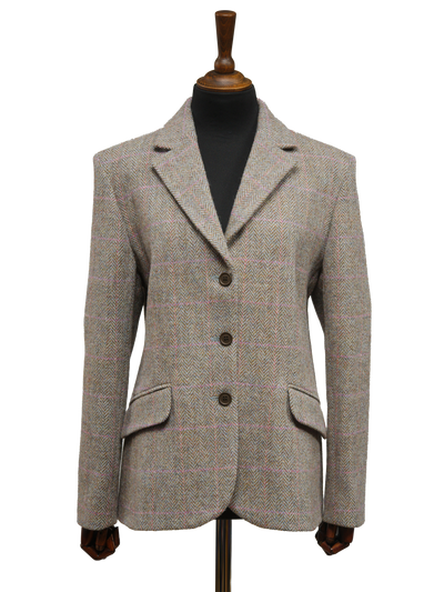 Harris Tweed Ladies Fitted Jacket Pink HB w/OC