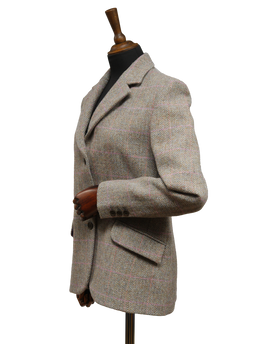 Harris Tweed Ladies Fitted Jacket Pink HB w/OC