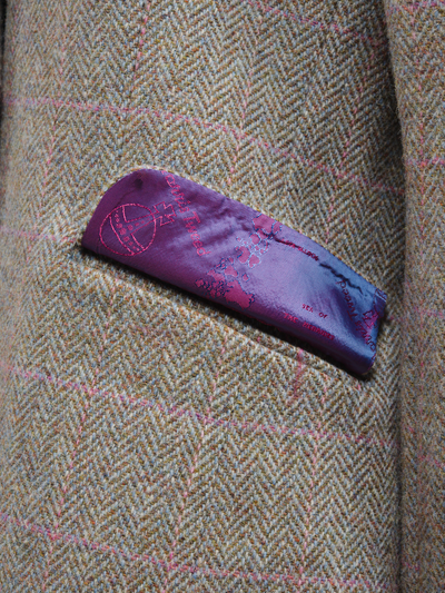 Harris Tweed Ladies Fitted Jacket Pink HB w/OC