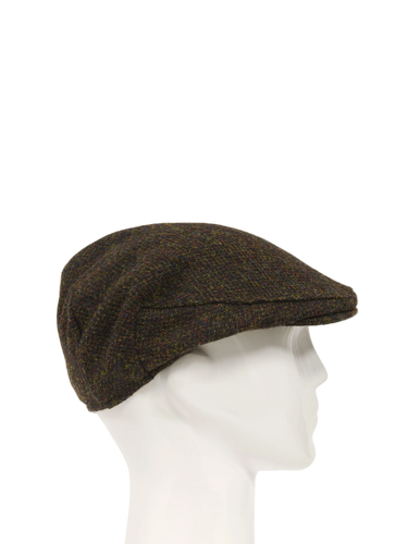 Harris Tweed Flat Cap - Brown Barleycorn (HH)