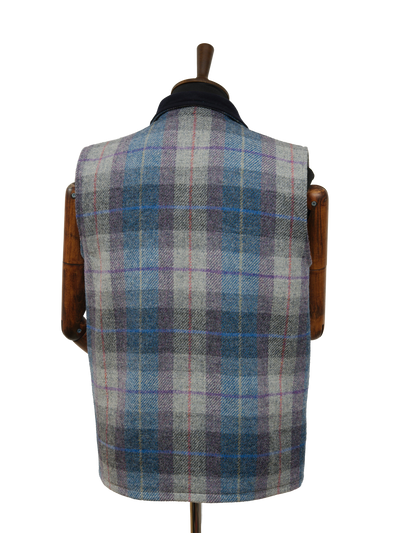 Harris Tweed Gilet Lavender Check