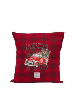 Harris Tweed Handmade Christmas Cushion Car