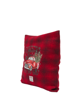 Harris Tweed Handmade Christmas Cushion Car