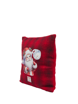 Harris Tweed Handmade Christmas Cushion Santa