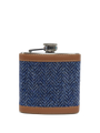 Harris Tweed Hip Flask - HB136 (Tan Leather)