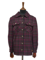 Harris Tweed Jackie Overshirt Brown/Magenta Multi