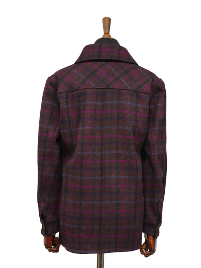Harris Tweed Jackie Overshirt Brown/Magenta Multi