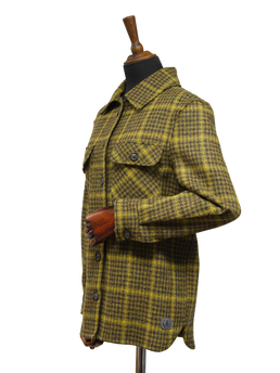 Harris Tweed Jackie Overshirt Mustard Houndstooth w/OC