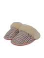 Harris Tweed Kate Slippers Natural POW Check