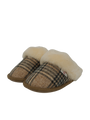 Harris Tweed Kate Slippers Nutmeg Check