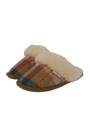 Harris Tweed Kate Slippers - Sand Honey Check