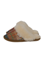 Harris Tweed Kate Slippers - Sand Honey Check
