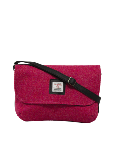 Harris Tweed Katie Bag - 349 (Black Leather)