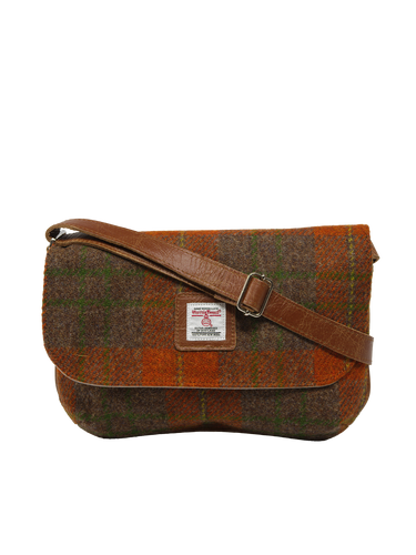 Harris Tweed Katie Bag - A0124 (Tan Leather)