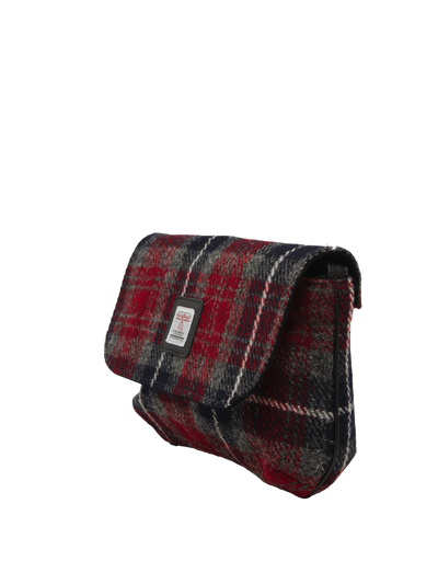 Harris Tweed Katie Bag - A0214 (Black Leather)