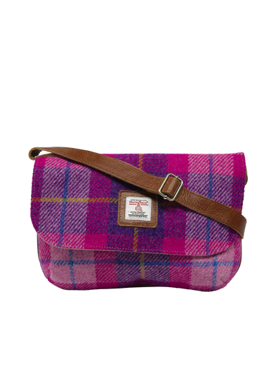 Harris Tweed Katie Bag A090 (Tan Leather)