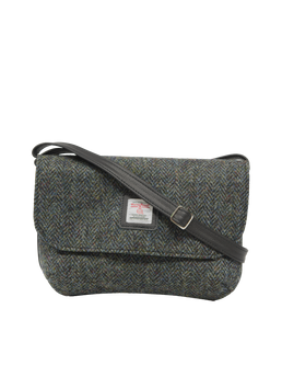 Harris Tweed Katie Bag HB64 (Black Leather)