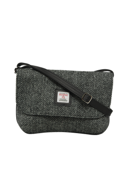 Harris Tweed Katie Bag HB85 (Black Leather)