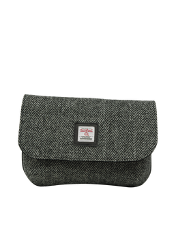 Harris Tweed Katie Bag HB85 (Black Leather)
