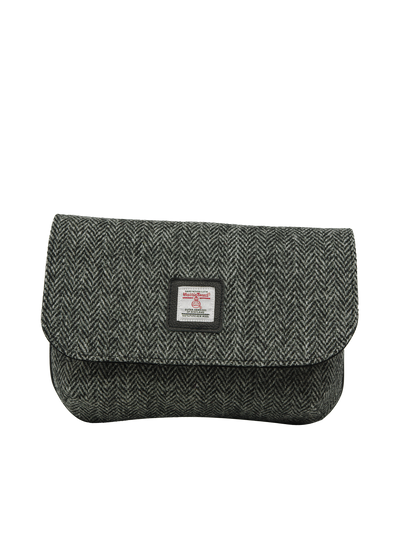 Harris Tweed Katie Bag - HB64 (Black Leather)
