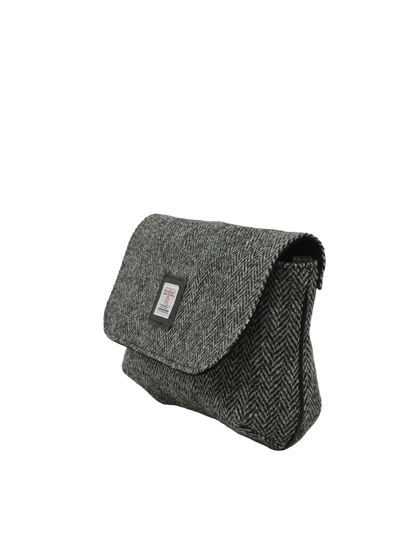 Harris Tweed Katie Bag - HB64 (Black Leather)