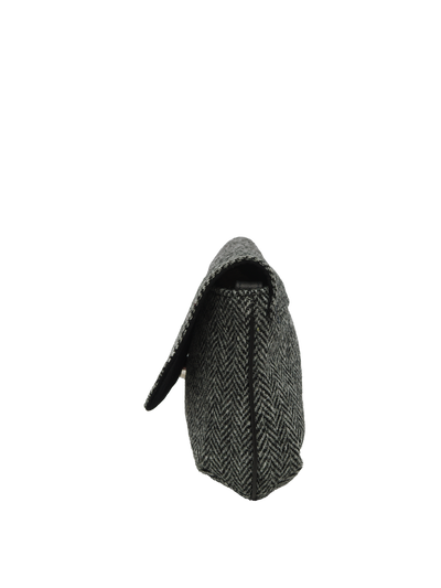 Harris Tweed Katie Bag - HB64 (Black Leather)