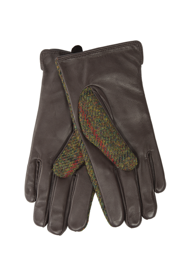 Harris Tweed Ladies Gloves Green Check (HH)