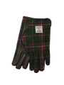 Harris Tweed Ladies Gloves Green/Plum Check (GA)