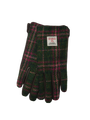 Harris Tweed Ladies Gloves Green/Plum Check (GA)