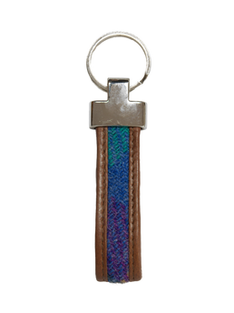 Harris Tweed Loop Keyring A085