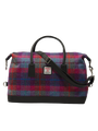 Harris Tweed Luggage Bag A0115 (Black Leather)