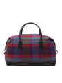 Harris Tweed Luggage Bag A0115 (Black Leather)