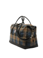 Harris Tweed Luggage Bag A0162 (Black Leather)