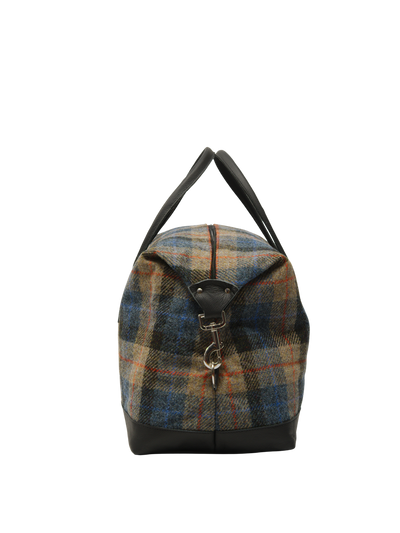 Harris Tweed Luggage Bag A0162 (Black Leather)