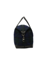 Harris Tweed Luggage Bag - A020 (Black Leather)