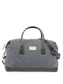 Harris Tweed Luggage Bag BC1 (Black Leather)